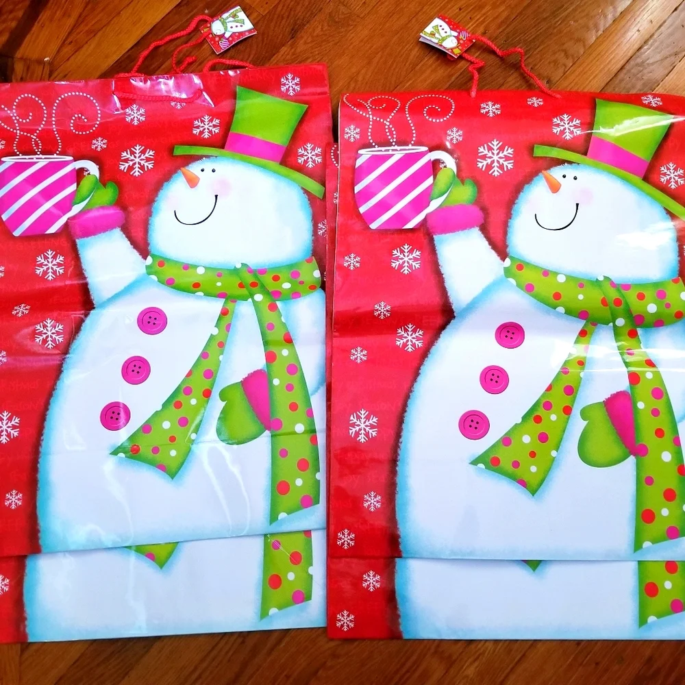 Holiday Christmas Extra Large Gift Bags Tags 4